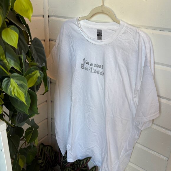 I'm a Real Beer Lover Gildan Heavy Cotton T-Shirt - Picture 1 of 4
